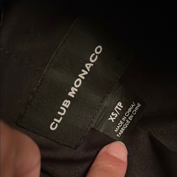 CLUB MONACOBlack Faux Fur Collar Coat - Picture 5 of 5